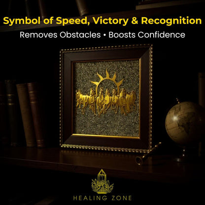 7 Horses Vastu & Feng Shui Pyrite Frame