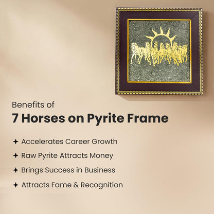 7 Horses Vastu & Feng Shui Pyrite Frame